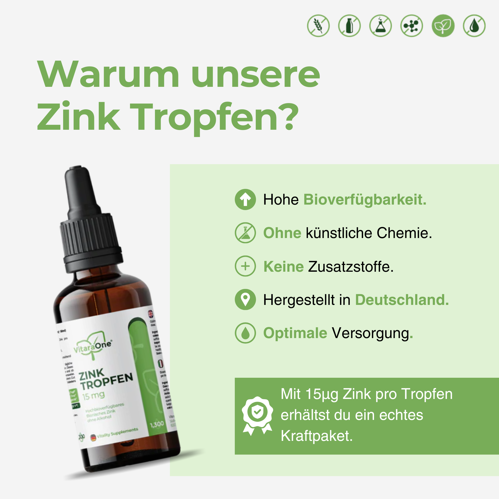 Zink Tropfen - 15 mg