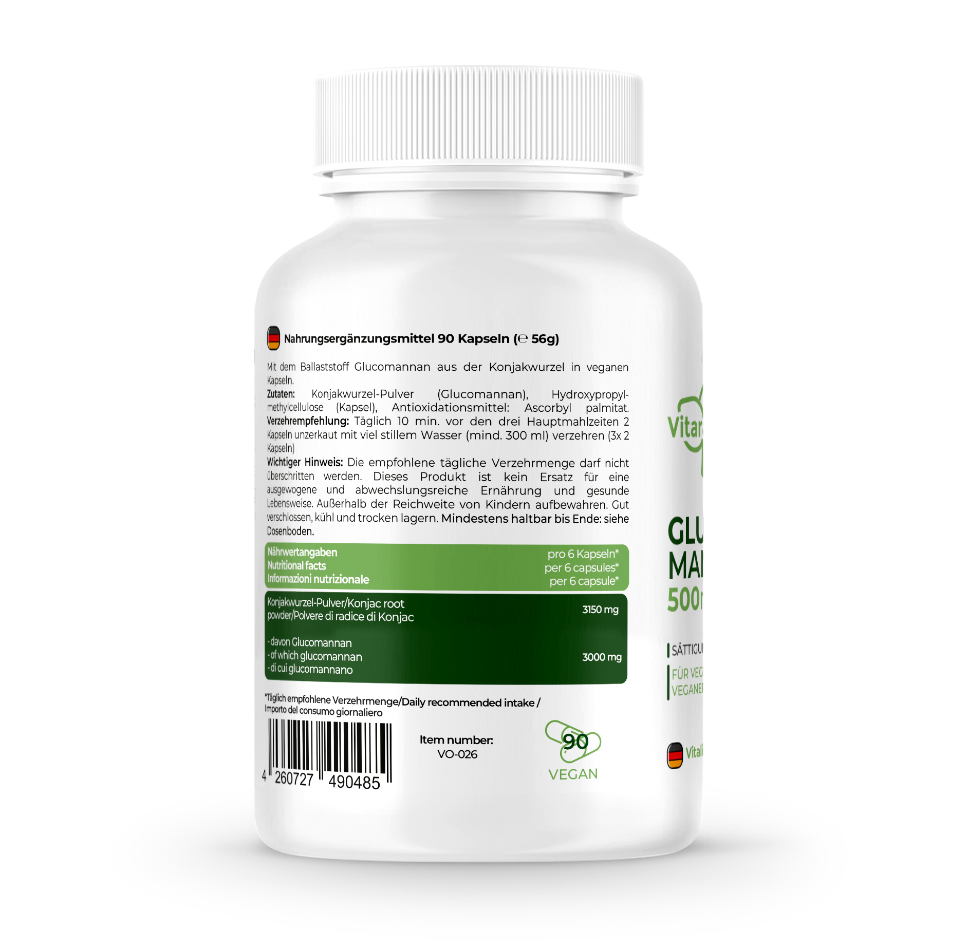 Glucomannan Inhaltsangaben