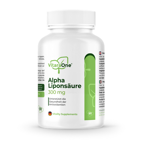 R-Alpha und S-Alpha-Liponsäure 300 mg - 90 Kapseln