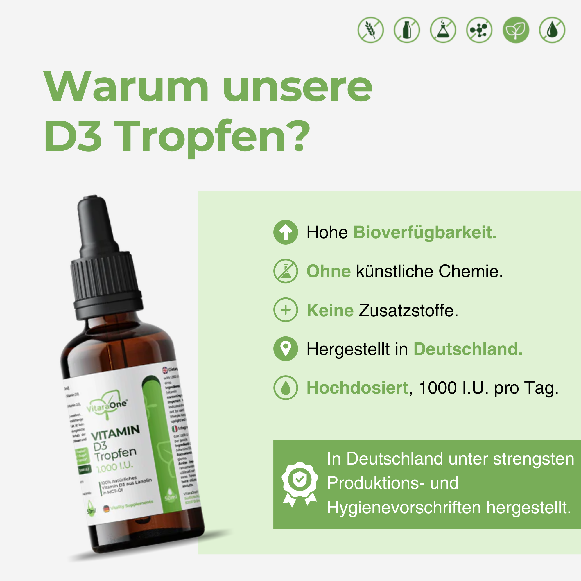Vitamin D3 Tropfen (50ml)