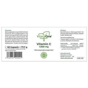
                  
                    Vitamin C 1.000 - VitaraOne GmbH
                  
                